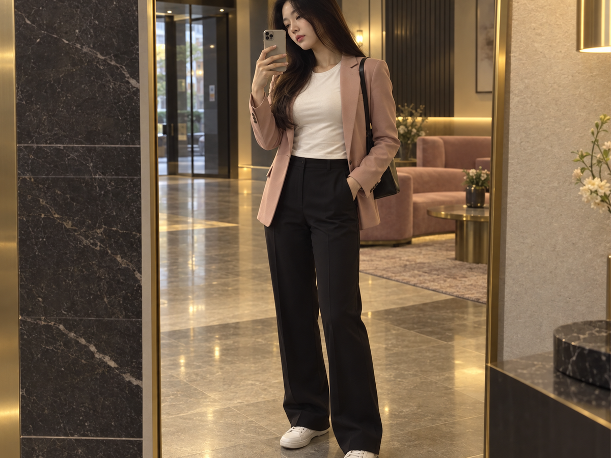 양주 방문 홈케어 일정을 준비하는 젊은 성인 한국 여성 관리사
